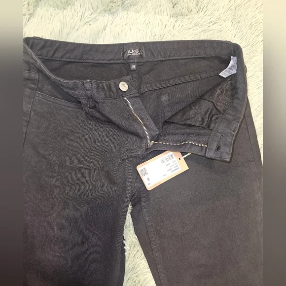 A.P.C Jean Moulant Noir Black Skinny Jeans  Size 28 NWT - Picture 6 of 13